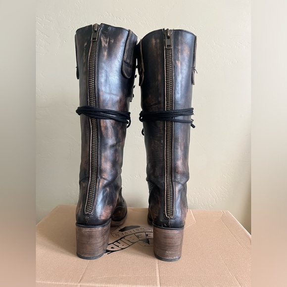 Freebird by Steven Dark Brown Lace-Up Boots - Grany - Size 10 - Picture 3 of 10